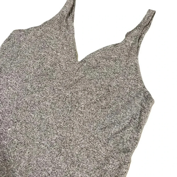 Hashttag In Trend Gray Wide Leg Knit Jumpsuit M - Picture 2 of 4